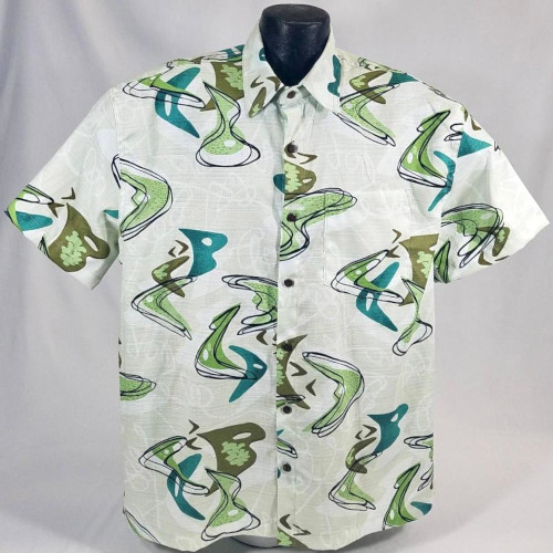 Boomerang Bark Cloth Hawaiian Shirt